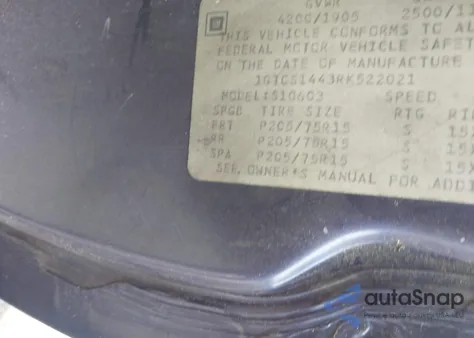 1994 GMC Sonoma from USA, damaged, VIN 1GTCS1443RK522021